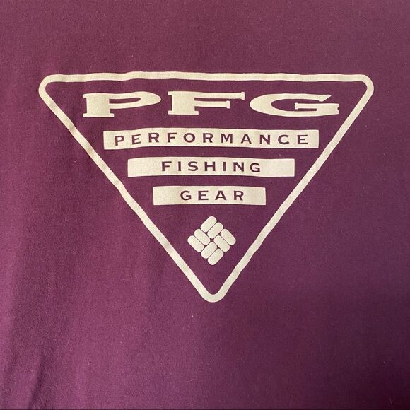 Columbia PFG Maroon Short Sleeve T-shirt - Picture 4 of 6